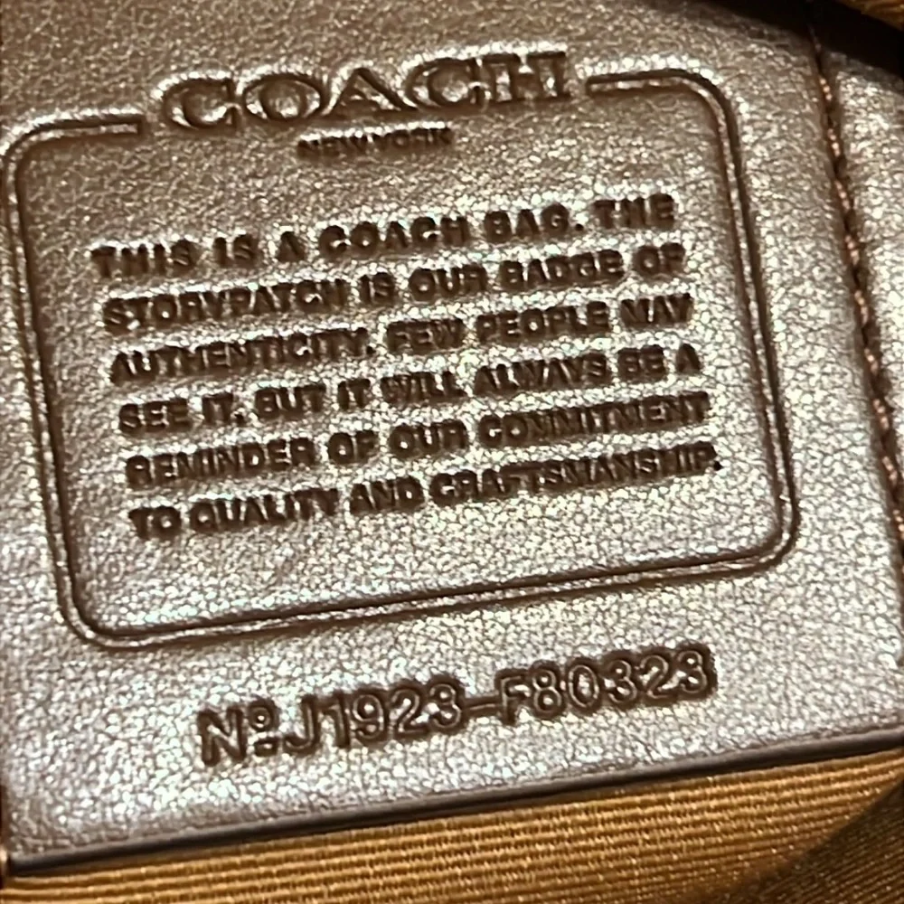 Coach Cream and Black Hobo Shoulder Bag with Snake Print